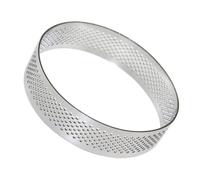 NIYANGLE Tart, for Perforated to Tool Stainless Baking 7cm Ring Steel with Quick Heat Conductivity and Easy Clean Design Chocolate and Cheese Cakes
