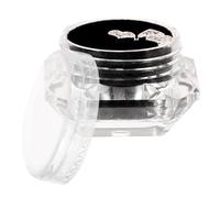 NIYANGLE Teeth Jewelry Rhinestones Decorative Heart Shaped Box with Silver Metal Backing for Personal Style and Craft Project Use