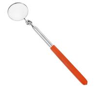 NIYANGLE Telescopic Vehicle Inspection Mirror 50mm Orange 2-section round Swivel Auto Car Inspection Tool for Underbody and Interior Maintenance