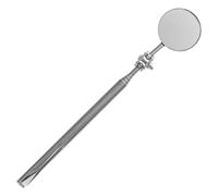 NIYANGLE Telescoping 30mm Swivel Inspection Mirror with Extendable Stainless Steel Handle for Mechanics and Technicians, 360° Rotating round Observation Tool for Machine Maintenance