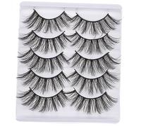NIYANGLE Thick False Eyelashes Natural and Voluminous Eyelash Extensions for Lash Extension Strip Applications Made of Synthetic Material Natural Fake Lash Look