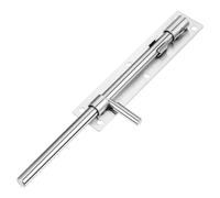 NIYANGLE Thickened Stainless Steel Slide Bolt Latch Floor Mount Door Lock for Welded Iron Gates and Doors Wear-Resistant Barrel Bolt with Easy Installation for Single and Double Gate