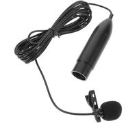 NIYANGLE Three-pin XLR Lavalier Microphone Portable Omnidirectional Condenser Mic with Sponge and Plastic, Clip-on Mini Connector for Professional Audio Enthusiasts in Studio and Speeches