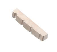 NIYANGLE Titanium Alloy 4-string Bass Nut Replacement Pre-slotted Metal Guitar Nut Bright Slotted Bass Guitar Part and Professional Repair