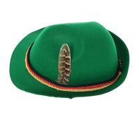 NIYANGLE Top Hat Classic Stylish Design and Halloween Costume Parties Green Felt with Comfortable Fabric Unisex for Beer Festival Weekend for Adults and Casual Outings