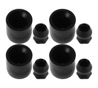 NIYANGLE Trailer Door Holder Kit with Metal Brackets Rubber Door Bumper Stops 4 Sets Easy Installation Enhanced Replacement Accessories for Rv and Trailer