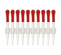 NIYANGLE Transfer Pipettes Glass Droppers Set of 10 Sturdy Reusable for Laboratory Liquid Transfer