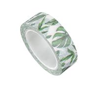 NIYANGLE Tropical Plants Washi Tape Decorative Adhesive Planner Tape for DIY Scrapbooking Lightweight Portable with Unique Botanical Design