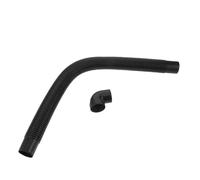 NIYANGLE Universal Black Corrugated Automotive Air Conditioning Duct Hose with Plastic Elbow Connector for Dashboard Air Outlet Dust Prevention Effortless Installation for Car Interior