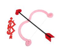 NIYANGLE Valentines Bow and Arrows with Lightweight Love Heart Glasses and Cupid Costume Accessories for Party Cosplay Halloween Christmas Events