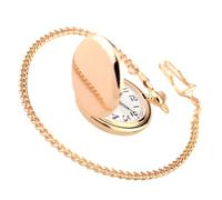 NIYANGLE Vintage Alloy Material with Clamshell Design Pocket Watch Chained Precise Time, Modern Hanging Watch Suitable for Everyday Use and Gifts