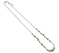 NIYANGLE Vintage Crescent Moon Head Chain Boho Alloy and Iron for Women Hair Accessory Hollow Moon Pattern, Coffee Colour, for Festivals and Costumes
