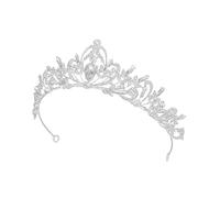 NIYANGLE Vintage Crystal Bridal Crown Wedding Tiara Headdress Alloy Alloy Sparkling Diamond Hairpiece for Bride Wedding Party
