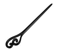 NIYANGLE Vintage Ebony Hairpin U Shape Hair Fork Pins Black Hair Chopsticks Plain Design for DIY Hairstyles Suitable for Shopping and Celebrations