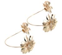 NIYANGLE Vintage Rhinestone Flower Upper Arm Bracelet Adjustable Alloy Arm Cuff Jewelry for Women Chic Boho Holiday Party Accessory Elegant Summer Beachwear Gift