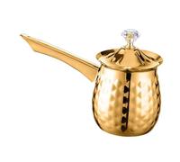 NIYANGLE Vintage Turkish Cezve Coffee Pot Metal Stovetop Maker for Turkish and Arabic Coffee Milk Warmer and Butter Melting Elegant Traditional Craftsmanship for Home and Cafe