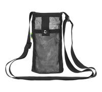 NIYANGLE Water Bottle Sling Bag Mesh Design, Foldable Lightweight Carrier Pouch for Hiking and Outdoor Travel, Black