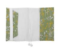NIYANGLE Wear-Resistant Book Cover with Plant Pattern Lightweight Washable Book Protector Sleeve for Students Thin Novel Cover for Public Reading Protection