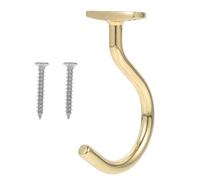 NIYANGLE Wear-Resistant Gold Snooker Hook with Cue and Triangle Rack Multi-Function Billiard Table Accessory for Pool and Snooker Cue Storage