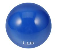 NIYANGLE Weighted Sand Ball Exercise Ball 1lb Blue PVC Soft Design for Yoga and Gravity Training, Compact Portable Fitness Tool