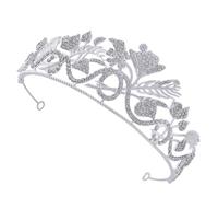 NIYANGLE Wheat Crown Bridal Headband with Rhinestone Detail Elegant Wedding Hair Accessories for Bride for Special Occasions and Evening Parties Adds Touch of Charm and Nobility