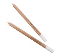 NIYANGLE White Charcoal Drawing Pencils Timber Material with Graphite 2 Pieces Add Highlights to Black Charcoal Sketches, Not Easy to Break for Artists and Adults for Sketching and Fine