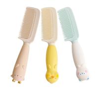NIYANGLE Wide Tooth Hair Comb with Adorable Animal Designs, Sleek Style 3pcs Plastic Detangling Comb Relieves Tension and Detangles Wet for Women for On-the-go Hairstyling and Home Use