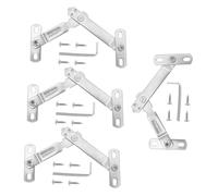 NIYANGLE Window Limiters and Versatile Use 4 Sets Stainless Steel with Easy Installation Casement Window Safety Restrictor Locks and Home Wind Protection for Child Security