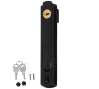 NIYANGLE Window Lock Replacement, Security Door Latch, Steel Hidden Handle with Key, Black, for Home and Boat Applications, Enhanced Security, Invisible Design