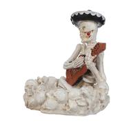 NIYANGLE Windproof Resin Skull Ashtray for Smokers Compact Decorative Ash Tray for Outdoor Indoor Use Gothic Tabletop Home Office Patio Accessory Unique
