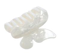 NIYANGLE Women’s Butterfly Hair Claw Clip, White Acetate Board Material Multi-functional Use, for Hairstyles and Time-saving Styling