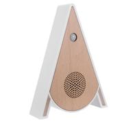 NIYANGLE Wood Grain Bird Sound Machine Portable Abs Nature Sound Player with Soothing Bird Chirping and Timing Function for Bedroom and Office Relaxation