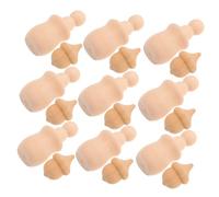 NIYANGLE Wooden Peg Dolls Rustic Acorn Family Figures DIY Craft Supplies for Christmas Ornaments Thanksgiving Fall Autumn Nursery Decor Safe Painting Activity