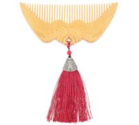 NIYANGLE Wooden Pocket Comb with Angel Wing Carving, Compact Fine Tooth Comb for Women, Sturdy Hair Detangling Tool Made of Wood with Deform Resistance, Practical and Stylish for Everyday