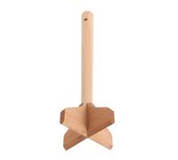 NIYANGLE Wooden Potato Masher and Meat Tenderizer Tool with Sturdy Construction and Smooth Surface, Ergonomic Round Shape for Preparing Food and Restaurant Use