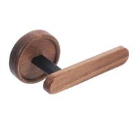 NIYANGLE Wooden Scrunchie Holder Wall Hair Accessories Storage Organizer with Simple and Unique Design, Versatile Storage for Scrunchies and Jewelry, Brown Hanging Rack for Home and Bedroom