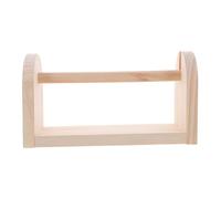 NIYANGLE Wooden Tape Dispenser Stand Large Capacity Desk Organizer for Home Office Wood Material with Decorative Design Multi-roll Tape Holder for Masking Packing Craft and Wrapping