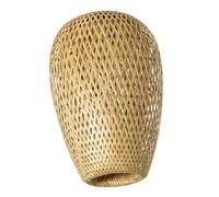 NIYANGLE Woven Bamboo Lampshade Rustic Pendant Light Cover Lightweight for Bedroom Living Tea Hotel Decor Chinese Zen Style