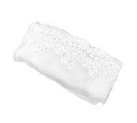 NIYANGLE Yards White Music Symbol Lace Trim for Women Dresses DIY Decoration Skin-Friendly Lightweight with Flower Border Design for Skirt Embellishment and Craft Accessories