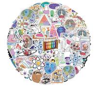 NIYATA 110Pcs Science Stickers Pack, Funny Chemistry Laboratory Vinyl Stickers for Laptop, Water Bottle, Phone, Skateboard, Scrapbook, Cool Biology Gifts for Kids Teens Students Adults