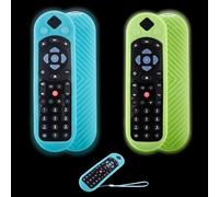 NIYATA 2 Pack Luminous Silicone Remote Case for Sky Q Touch and Non-Touch, Sky Glass and Stream, Anti-Slip Protective Cover with Glow Blue, Glow Green Colours, Anti-Lost Lanyard
