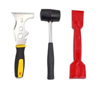 NIYATA 3 Pieces Window Glazing Tool Kit,Glazing Tools,Window Bead Removal Tool,Multi-Functions Glazing Hammer,Plastic Shovel for Windows,Doors Hand Tool Sets