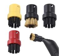 NIYATA 4 Pcs Steam Cleaner Nozzle Bristle for Karcher Steam Cleaner Accessories, Compatible with Karcher SC1 SC2 CTK10 SC3 SC4 SC5 SC7 Series
