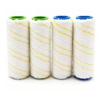 NIYATA 4 Replacement Rollers for Kärcher FC7 FC5 FC3 FC3D EWM2, Compatible 2.055-006.0/2.055-007.0, Replacement Rollers for Kärcher, Floor Cleaning Brushes, Parts Accessories (4PCS)