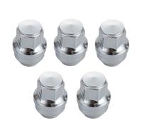 NIYATA 5 Pcs Stainless Steel Chrome Wheel Nuts Set for Ford Transit Mk8, Transit Custom, Focus, Kuga - ACPA1012KXA 5196786, M14 x 1.5mm