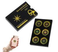 NIYATA 6Pcs Round Gold Sticker with Glossy Coating, Heat Absorption Patch for Smartphones, Tablets, Laptops & Electronic Devices