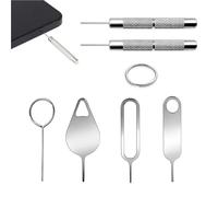 NIYATA 7pcs Video Doorbell Security Key Removal Tool Kit, 4 Release Pins, 2 Doorbell Removal Pins, 1 Key Ring Compatible with Nest, Arlo, Eufy, Blink, Mount/Battery Replacement Tools