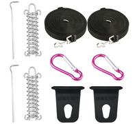 NIYATA Heavy Duty Ratchet Straps with Hooks,Awning Storm Straps,Awning Tie Down Kit, for Caravan Awnings, Tie Down Kit, Awning Accessories
