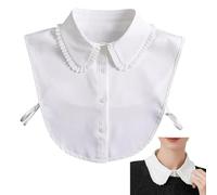 NIYATA Shirt Collars for Women, Faux Collar Women, False Collars for Ladies, Foldable False Collar Dickey for Dresses, Sweaters, Elegant Stand Alone for Daily Wear