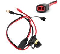NIYATA Wire Harness Compatible with NOCO GC002, X-Connect M6 (1/4in) Eyelet Terminal Connector,Battery Charger Extension Cable Adapter for Smart Charger,Tender Leads & Automotive Power Accessories